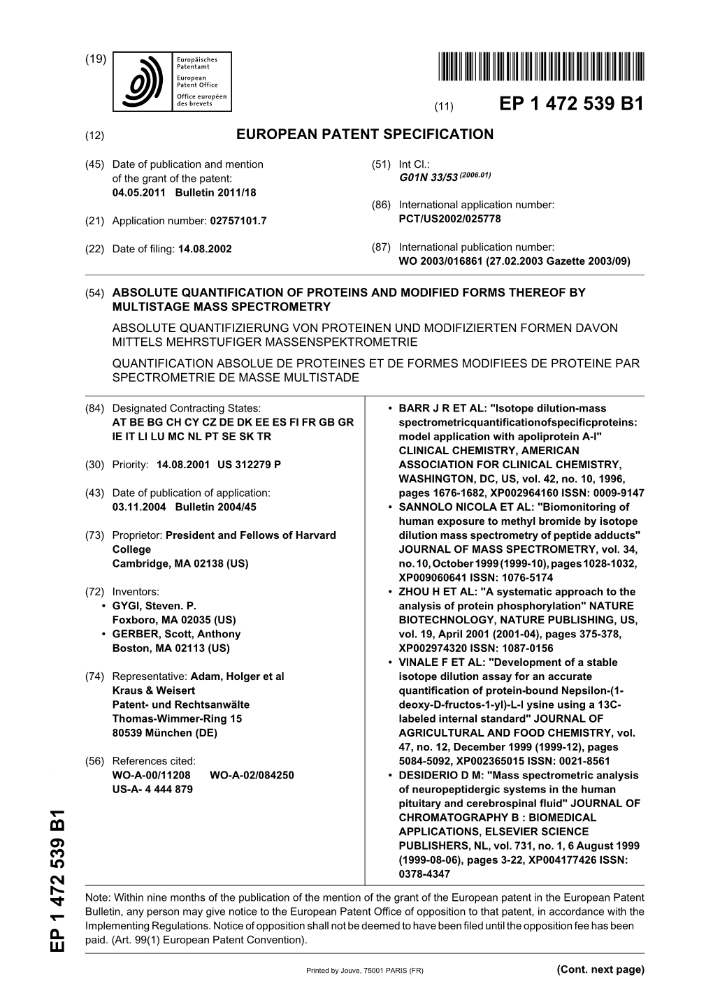 Absolute Quantification of Proteins and Modified