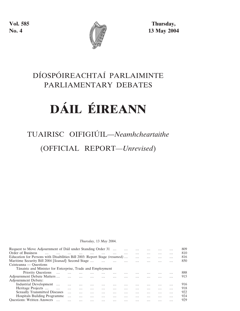 Da´Il E´Ireann