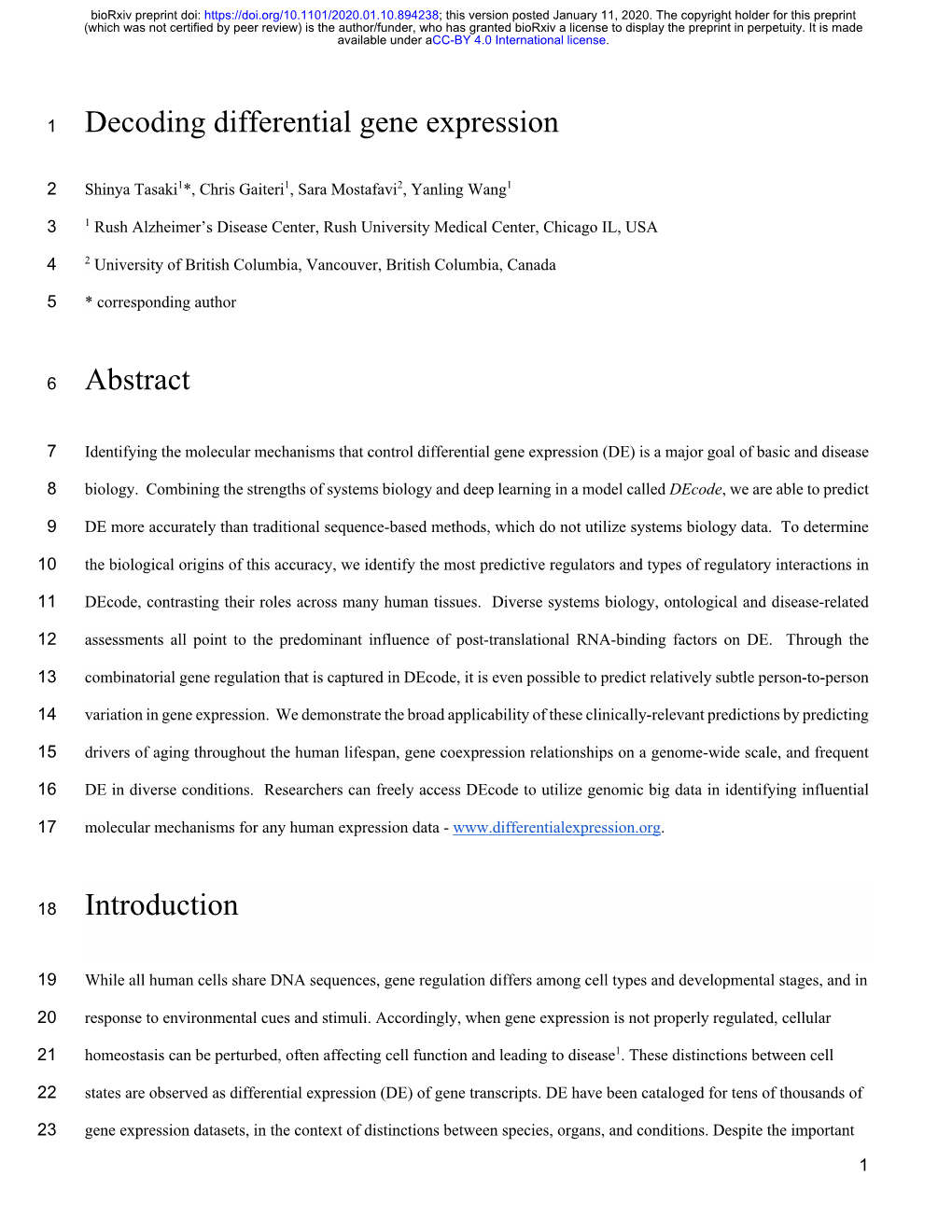 Decoding Differential Gene Expression