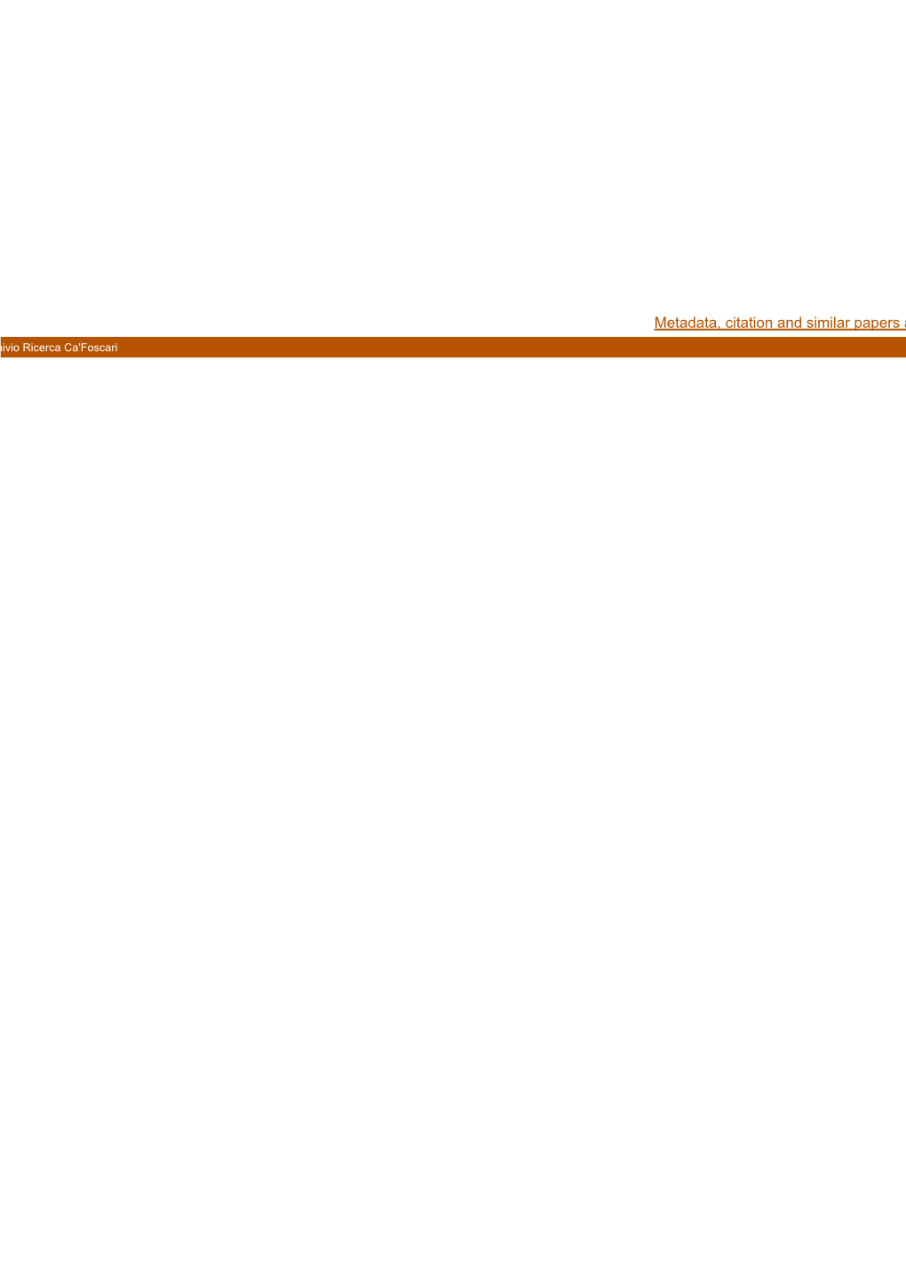 CORE Metadata, Citation and Similar Papers at Core.Ac.Uk