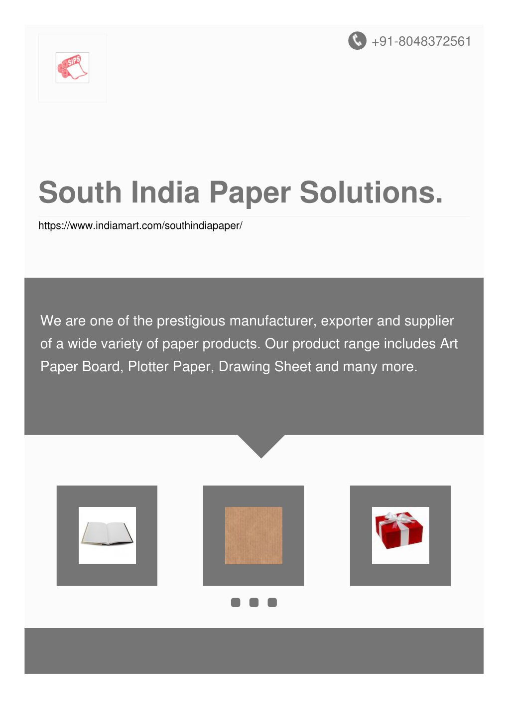 South India Paper Solutions