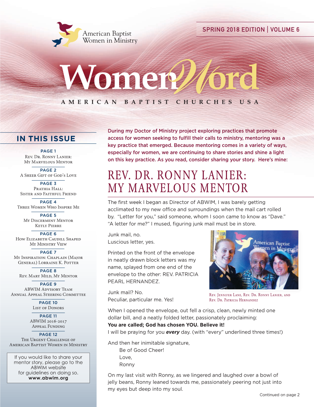Rev. Dr. Ronny Lanier: on This Key Practice