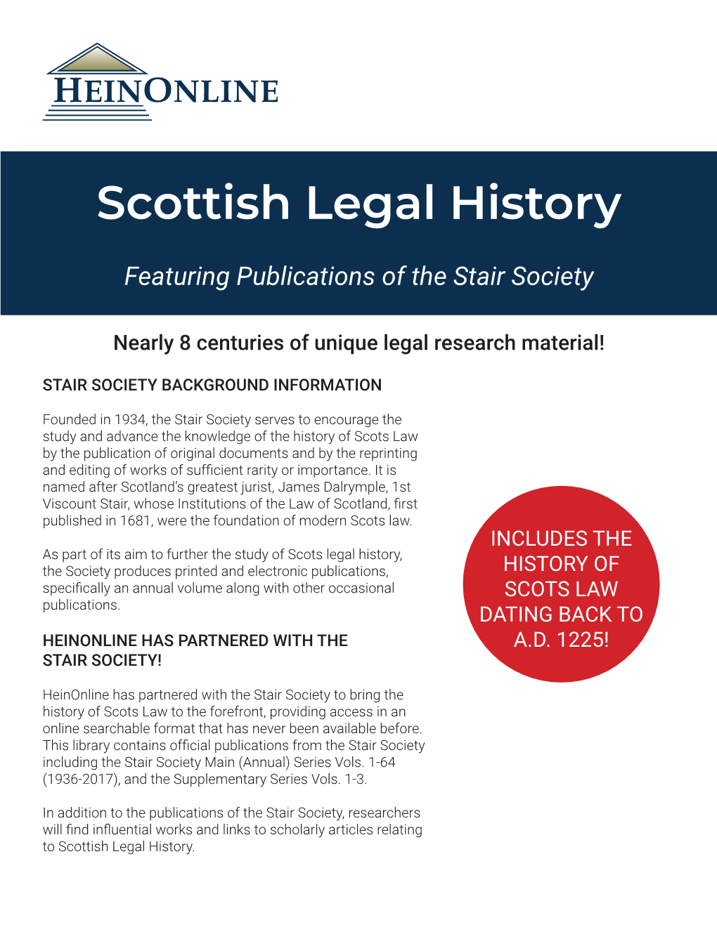 Scottish Legal History