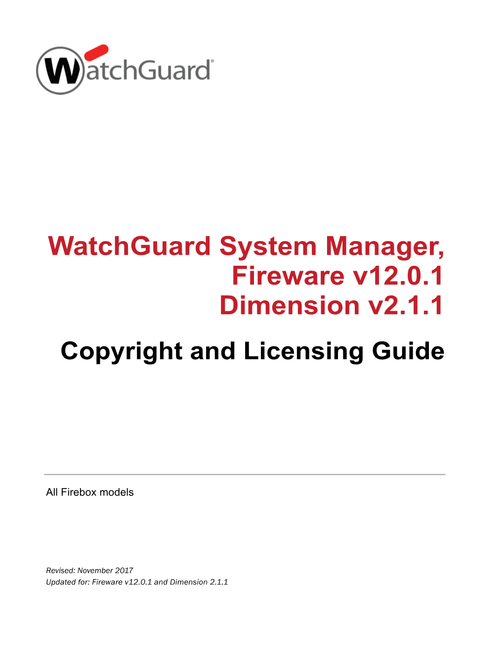 Copyright and Licensing Guide V12.0.1