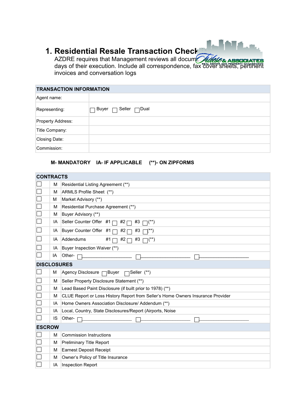 New Company Setup Checklist