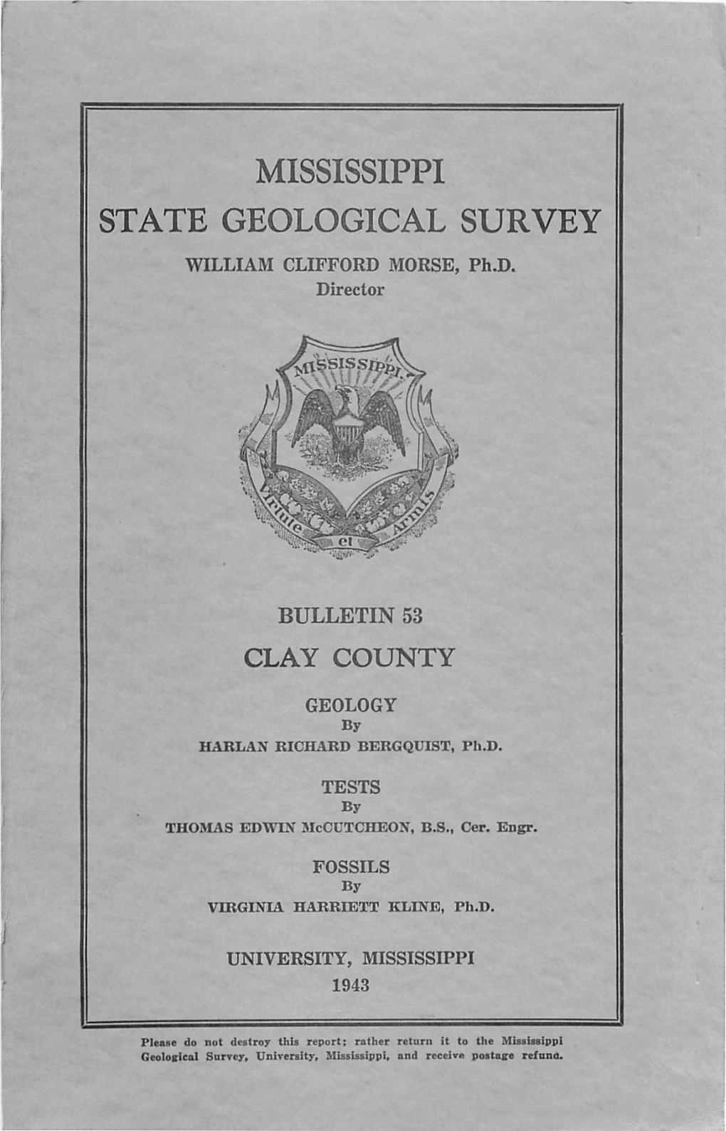 Mississippi State Geological Survey