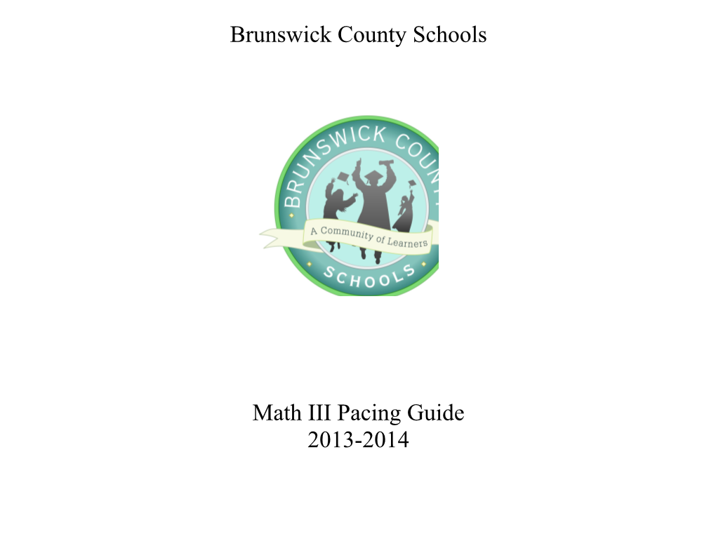 Math III Pacing Guide 2013-2014