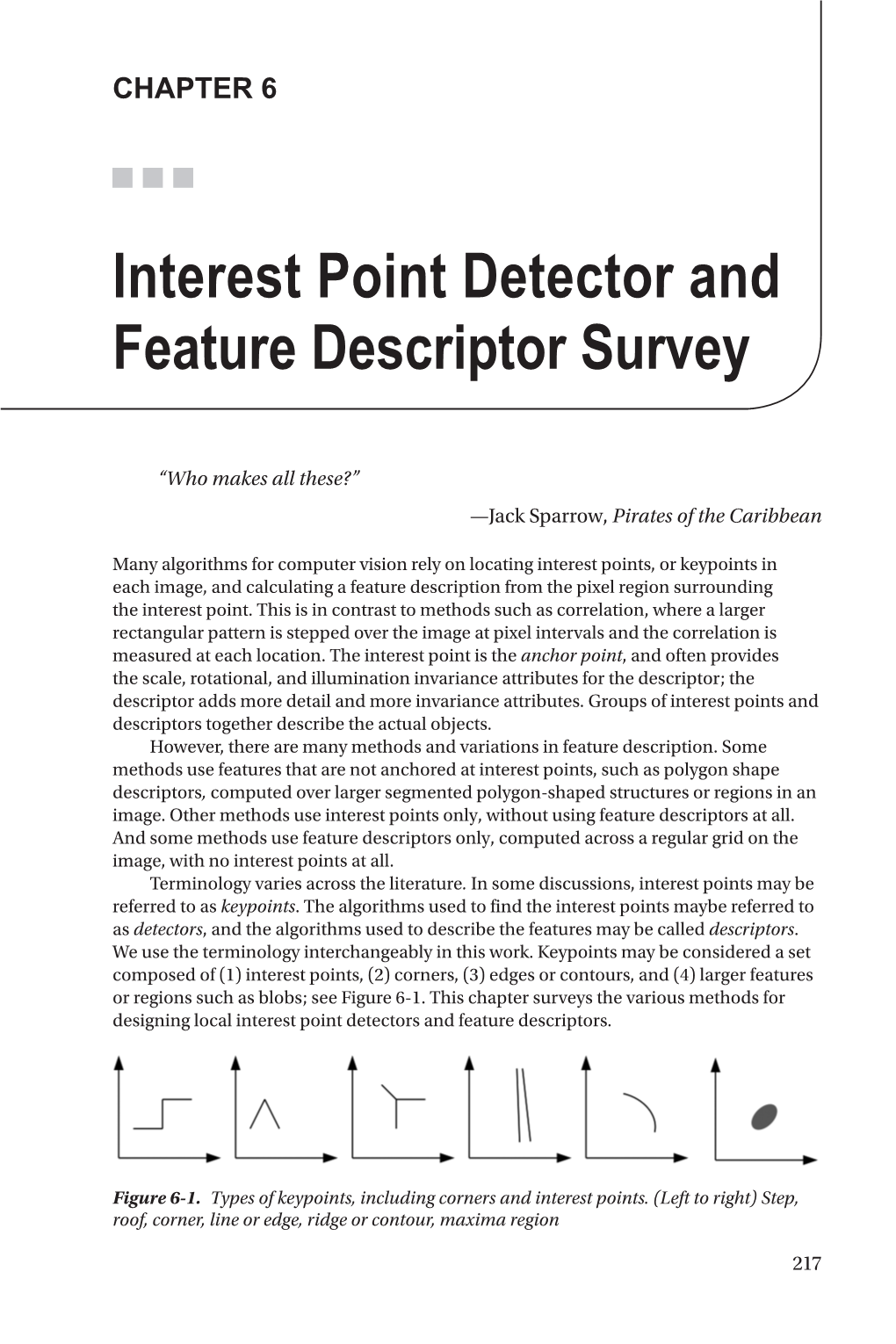 Interest Point Detector and Feature Descriptor Survey