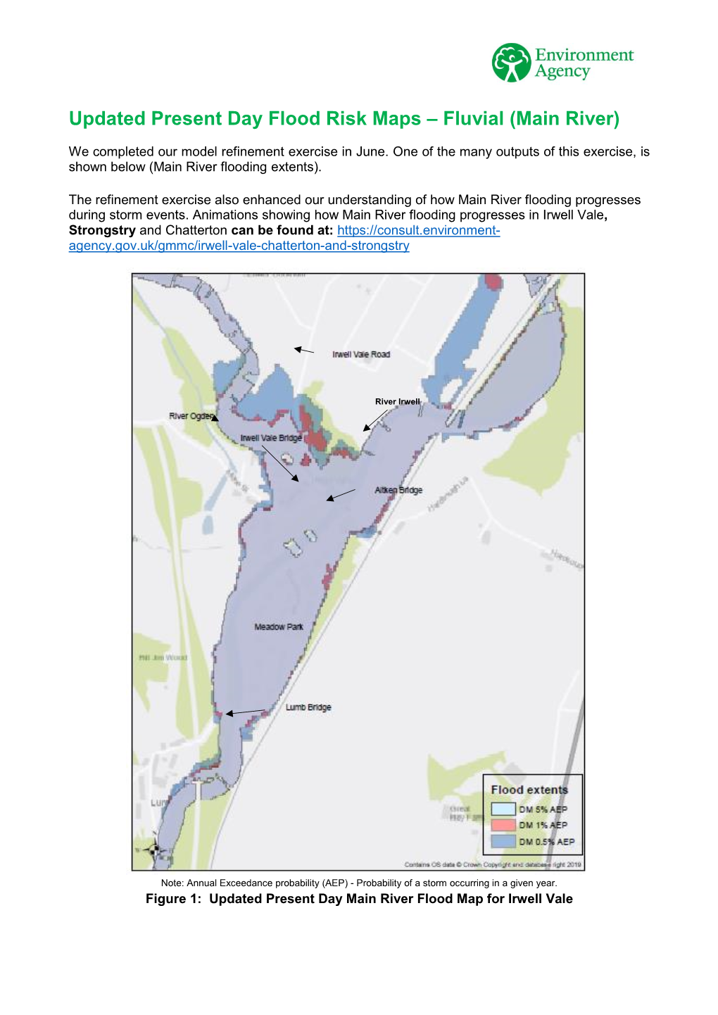 Updated Present Day Flood Risk Maps – Fluvial (Main River)