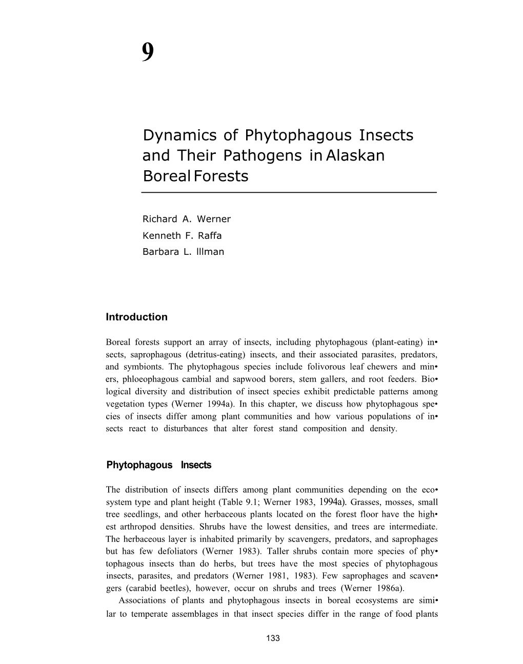 Dynamics of Phytophagous Insects and Their Pathogens in Alaskan Boreal Forests