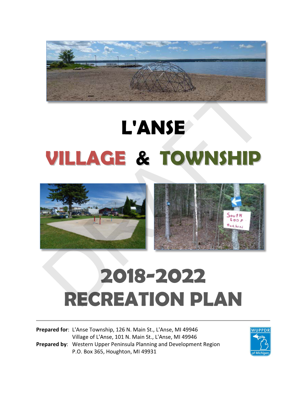 L'anse Village & Township Recreation Plan