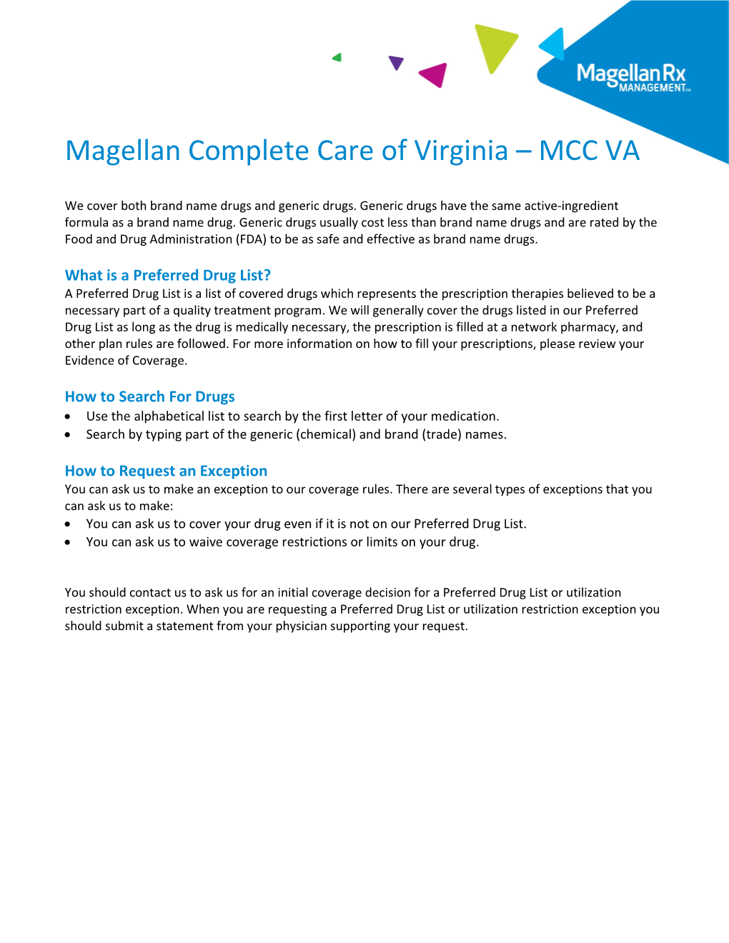 Magellan Complete Care of Virginia- MCC VA