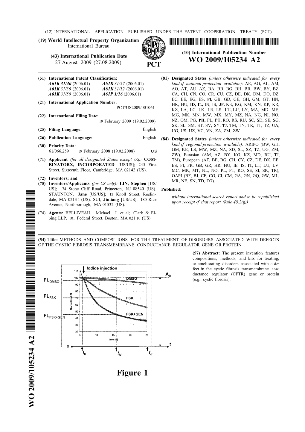 Figure 1 METHODS and COMPOSITIONS for the TREATMENT of DISORDERS ASSOCIATED with DEFECTS of the CYSTIC FIBROSIS TRANSMEMBRANE CONDUCTANCE REGULATOR GENE OR PROTEIN