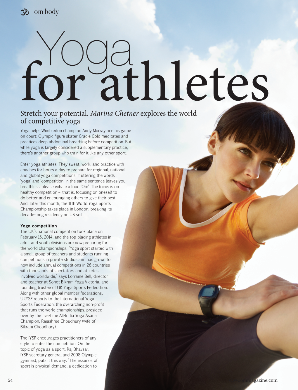May 2014 Yoga Atheletes OM Magazine