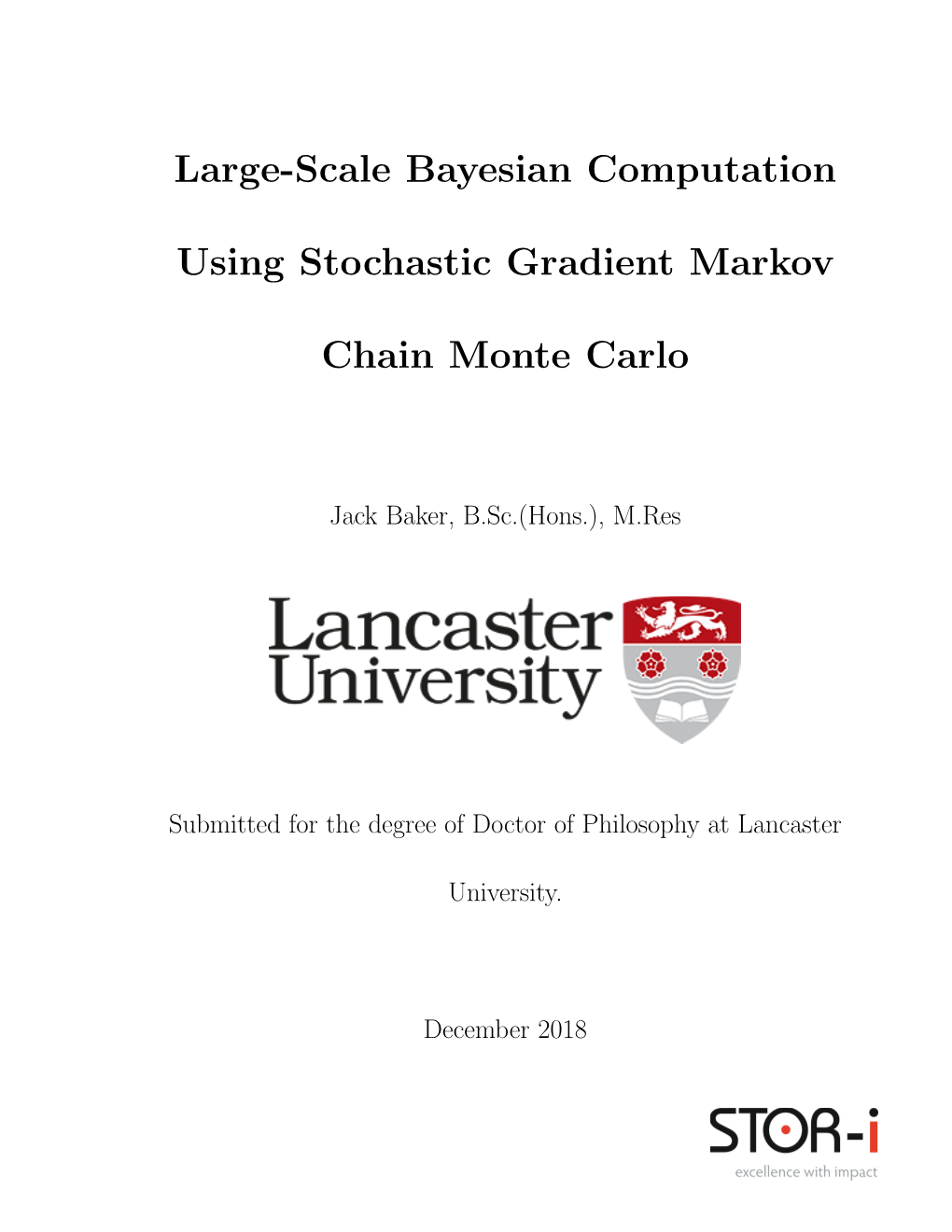 Large-Scale Bayesian Computation Using Stochastic Gradient Markov