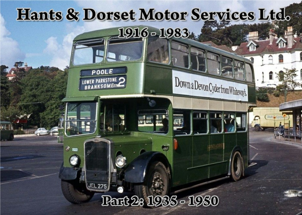 Hants & Dorset MS (Part 2) 1935-1950