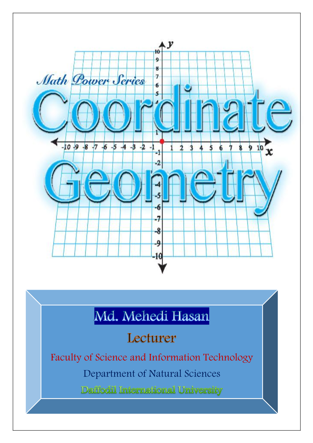 Mehedi Sir Note on Coordinate Geometry.Pdf