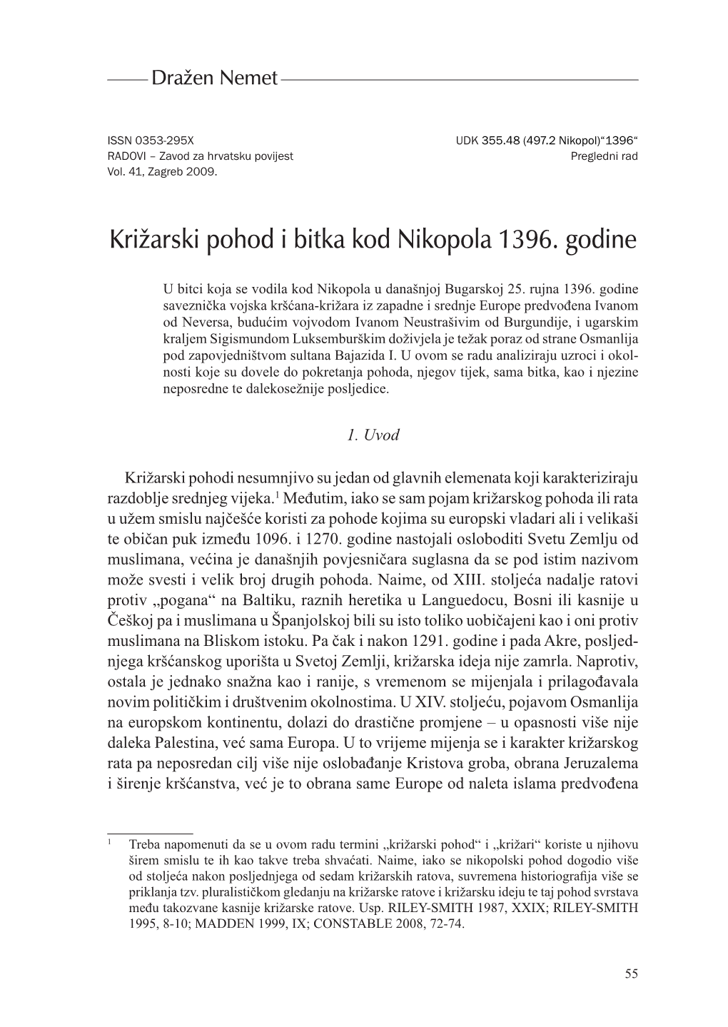 Križarski Pohod I Bitka Kod Nikopola 1396. Godine