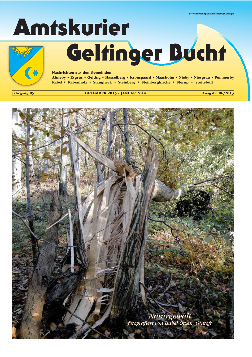 Amtskurier Geltinger Bucht Ausgabe 06/2013 Dezember 2013/Januar
