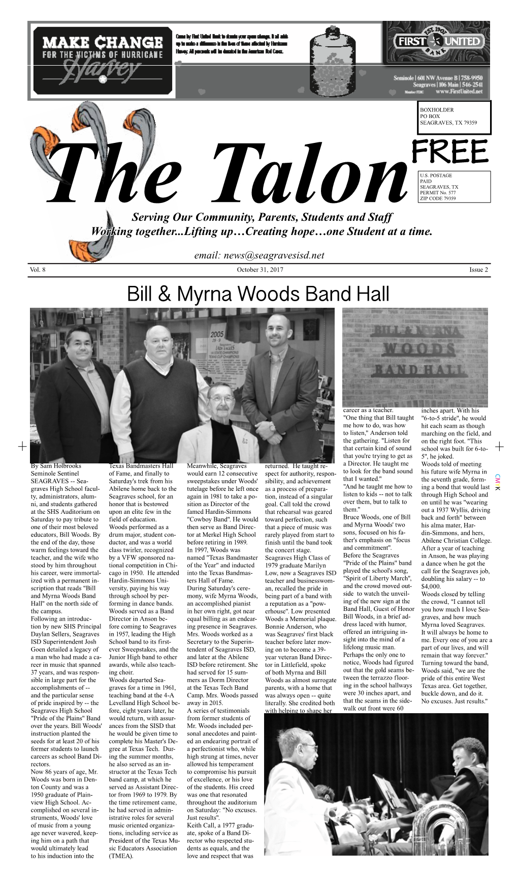 Bill & Myrna Woods Band Hall