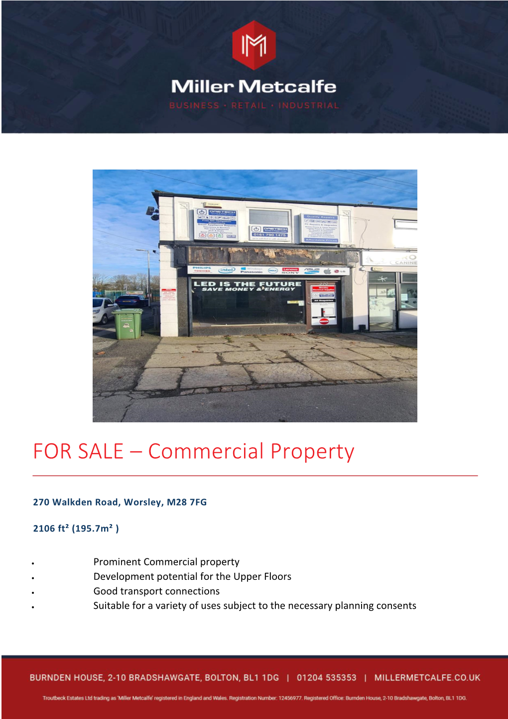 FOR SALE – Commercial Property