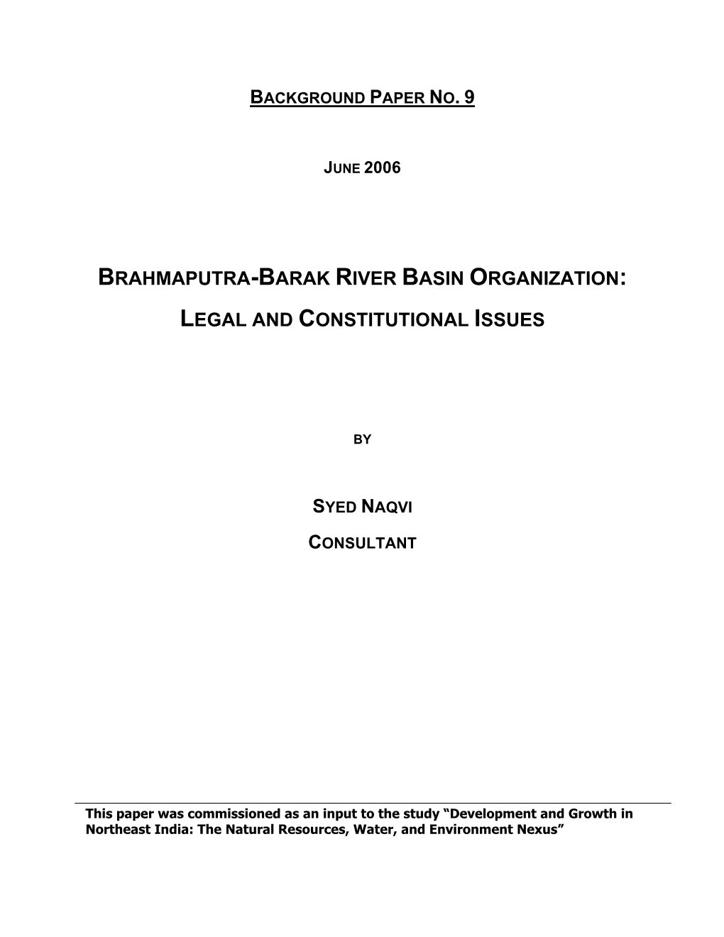 Brahmaputra-Barak River Basin Organization