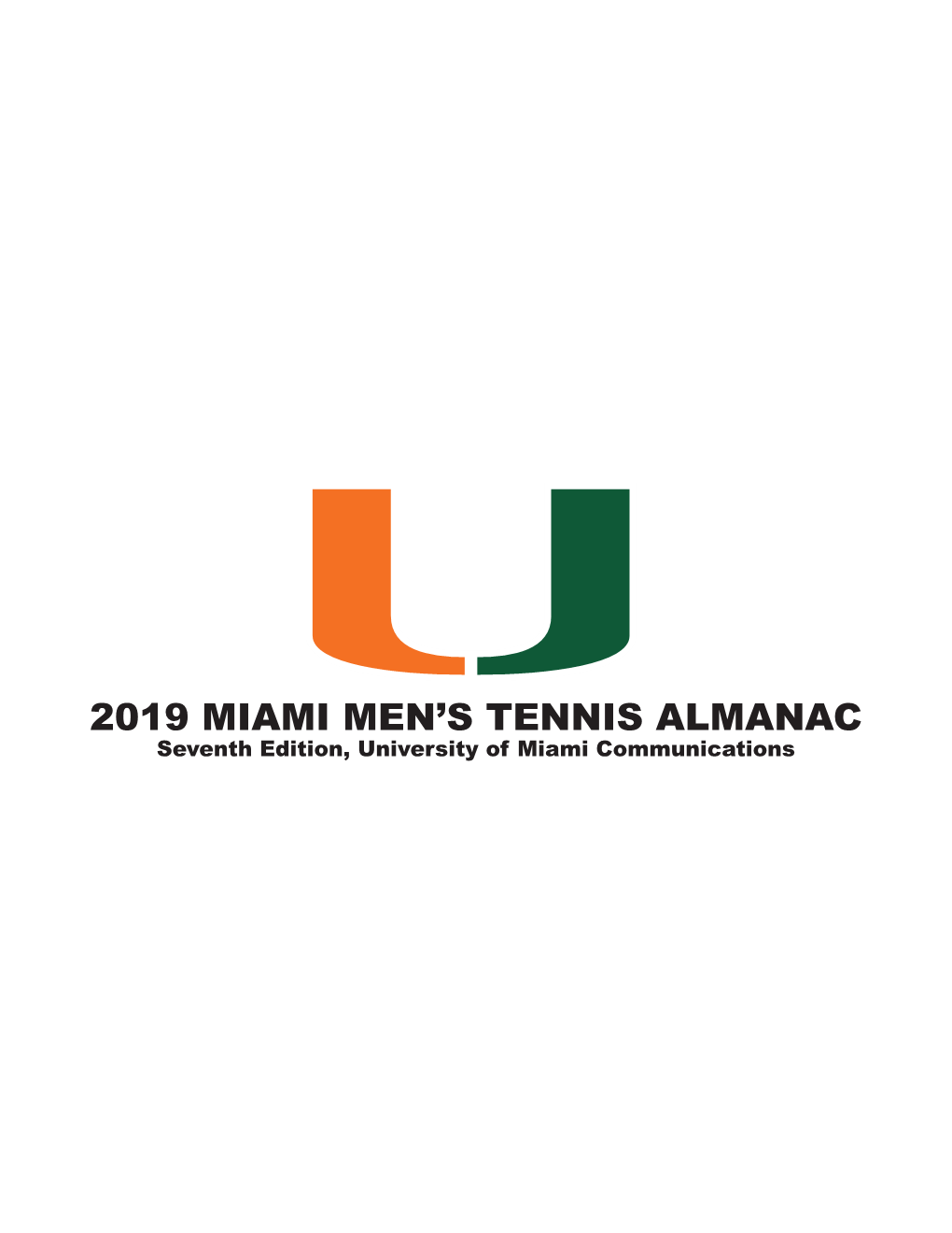 2019 Miami Men's Tennis Almanac