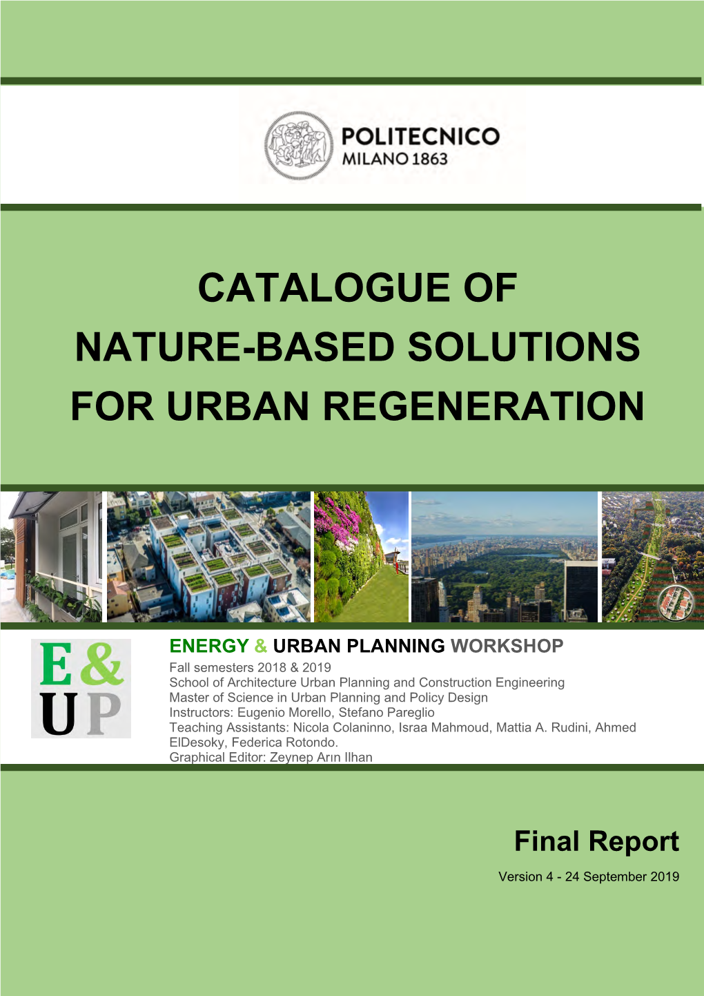 Catalogue of Nature-Based Solutions for Urban Regeneration