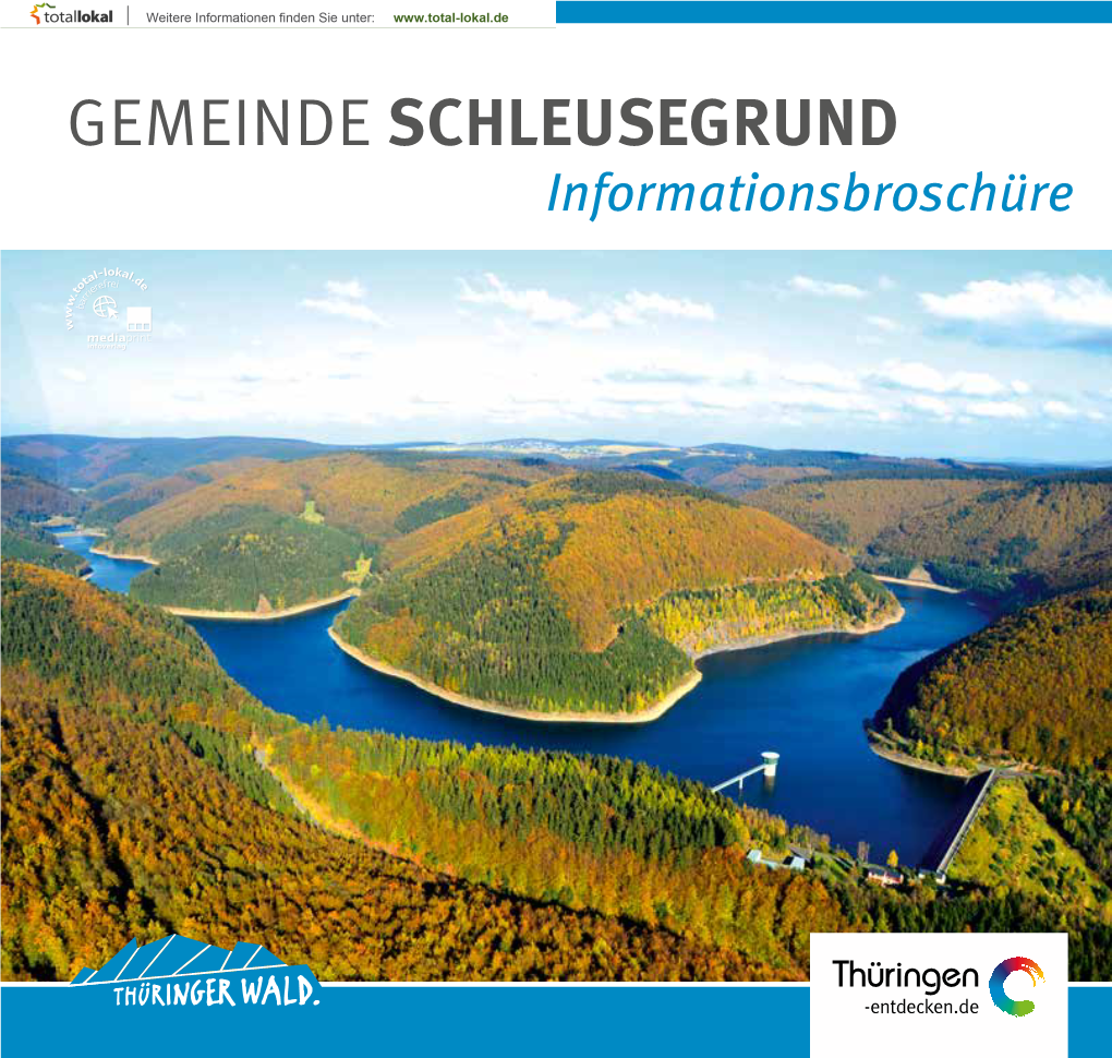 GEMEINDE SCHLEUSEGRUND Informationsbroschüre 6233201 FUCHS Gewürze Gmbh.Indd 1 28.07.1630 10:50 Grußwort Des Bürgermeisters 1