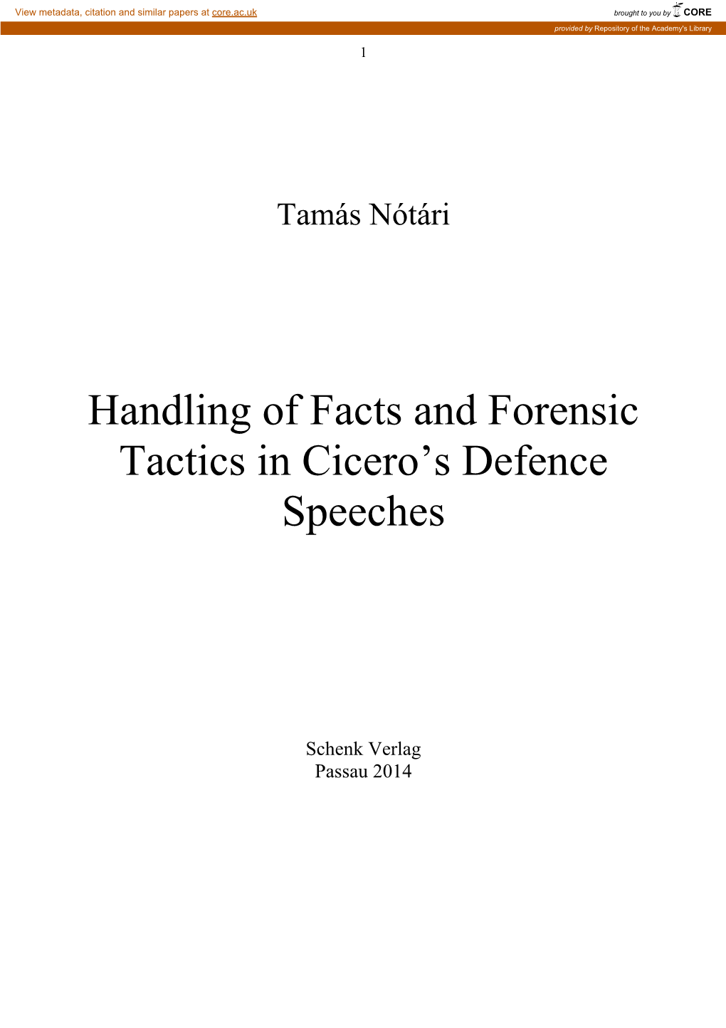 Nótári-Handling of Facts SCHENK