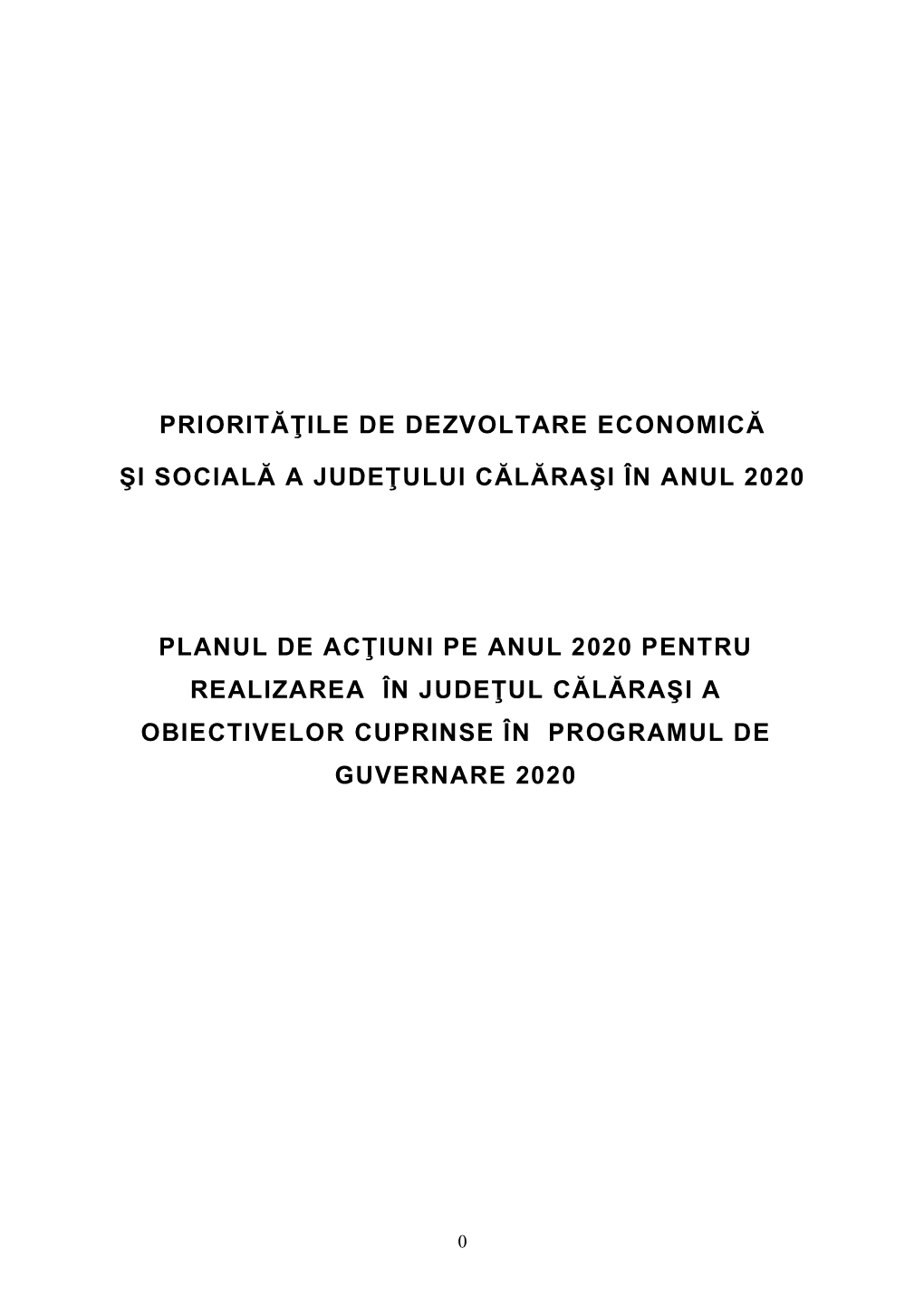 Priorităţile De Dezvoltare Economică Şi Socială A