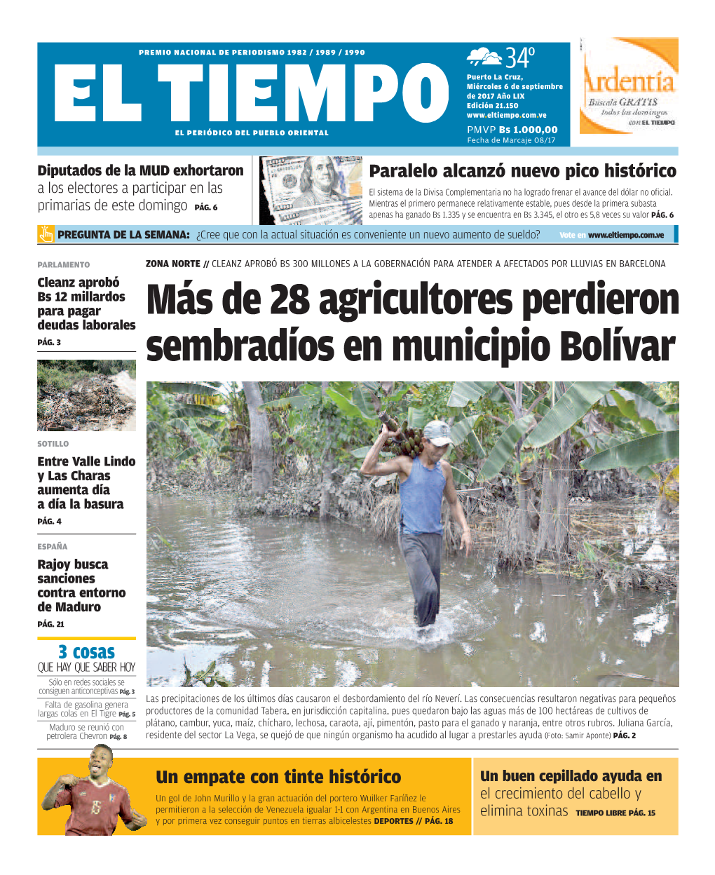 Más De 28 Agricultores Perdieron Sembradíos En Municipio Bolívar