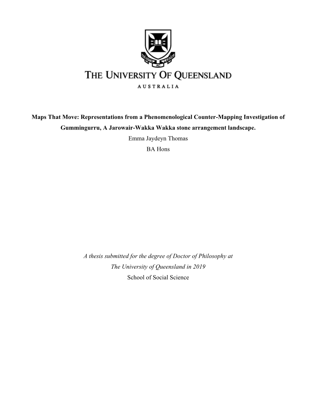 Representations from a Phenomenological Counter-Mapping Investigation of Gummingurru, a Jarowair-Wakka Wakka Stone Arrangement Landscape