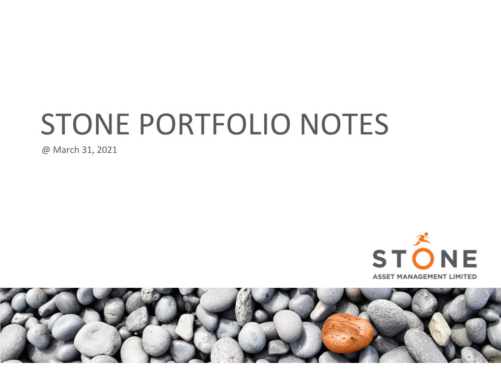 Stone Portfolio Notes