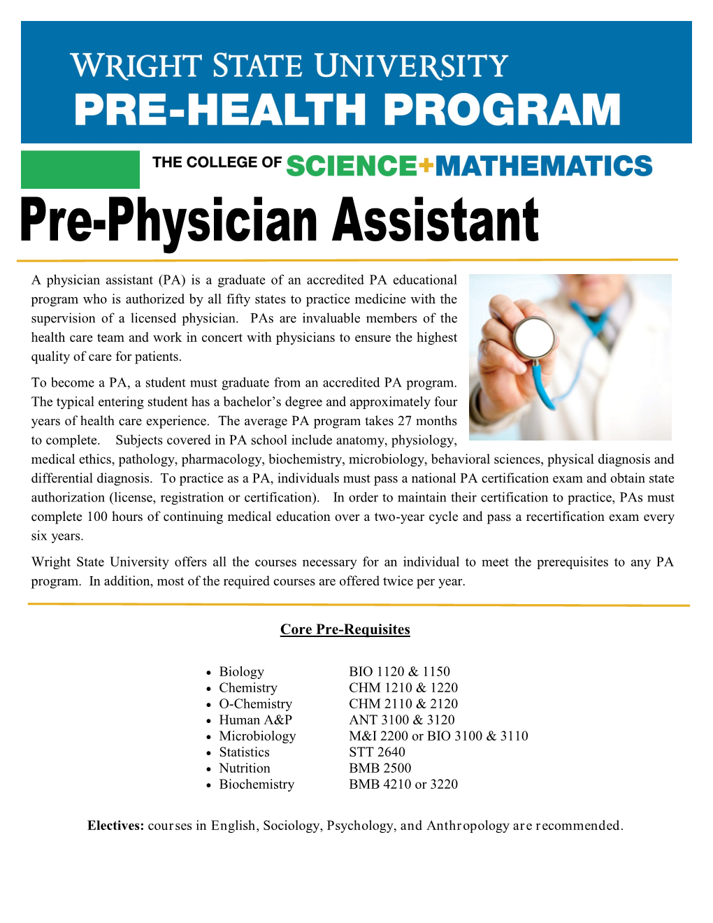 A Physician Assistant (PA) Is a Graduate of an Accredited PA Educational