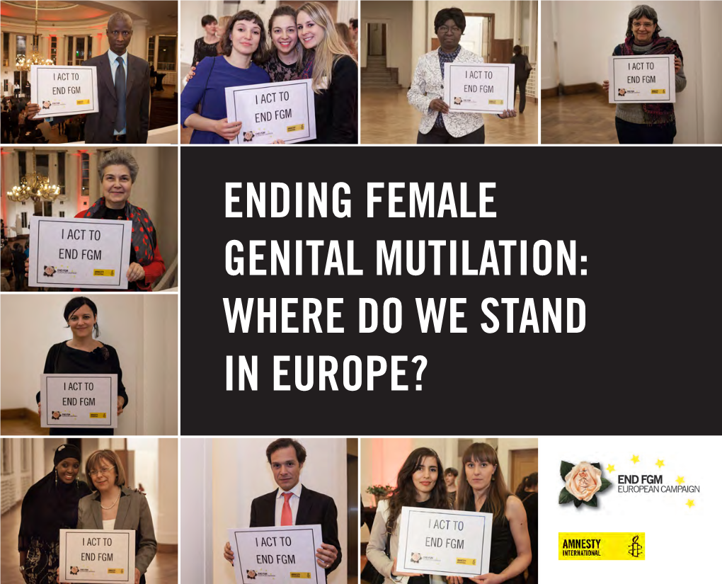 Ending Female Genital Mutilation: Where Do We Stand in Europe?