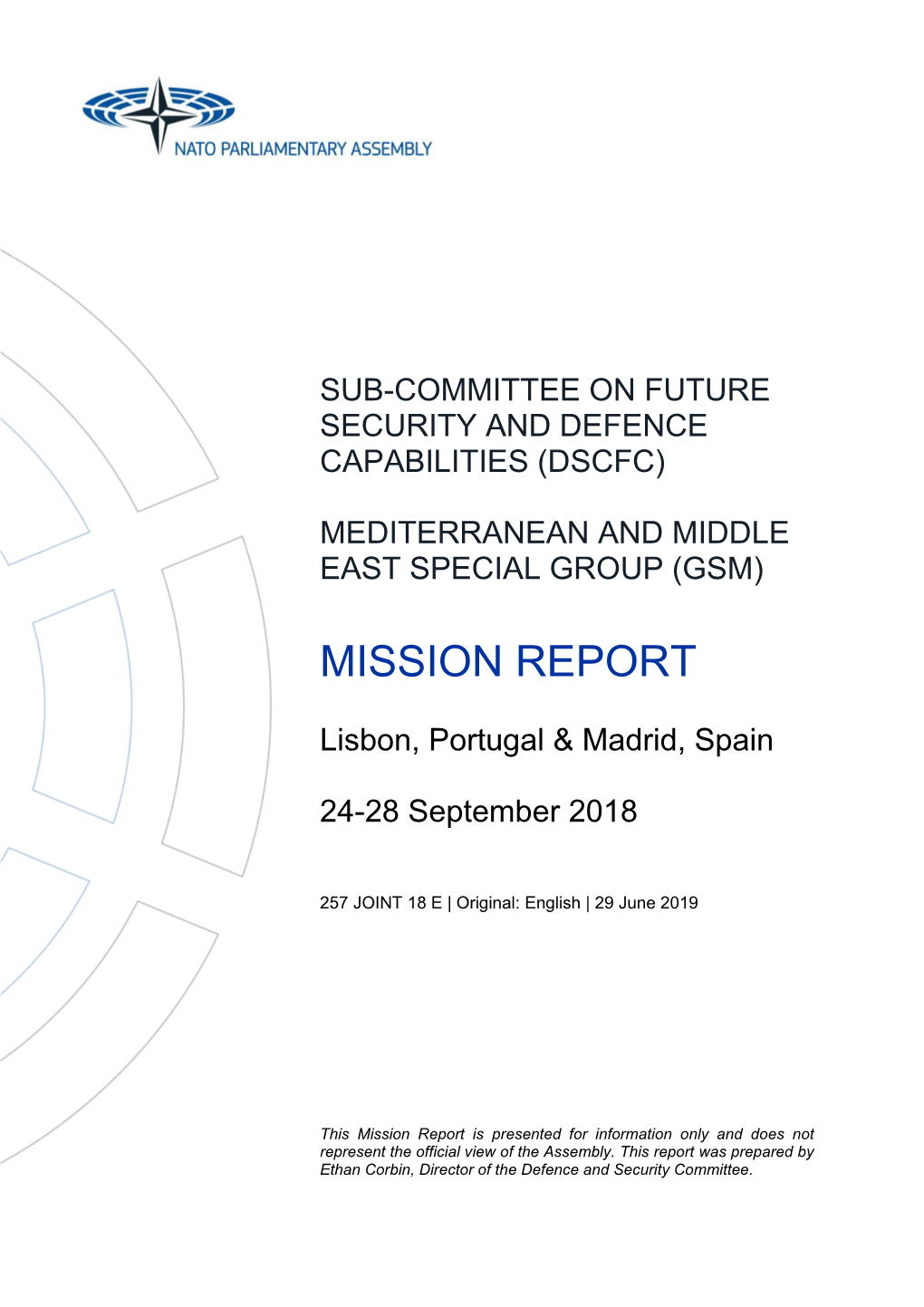 DSCFC GSM Mission Report Portugal and Spain