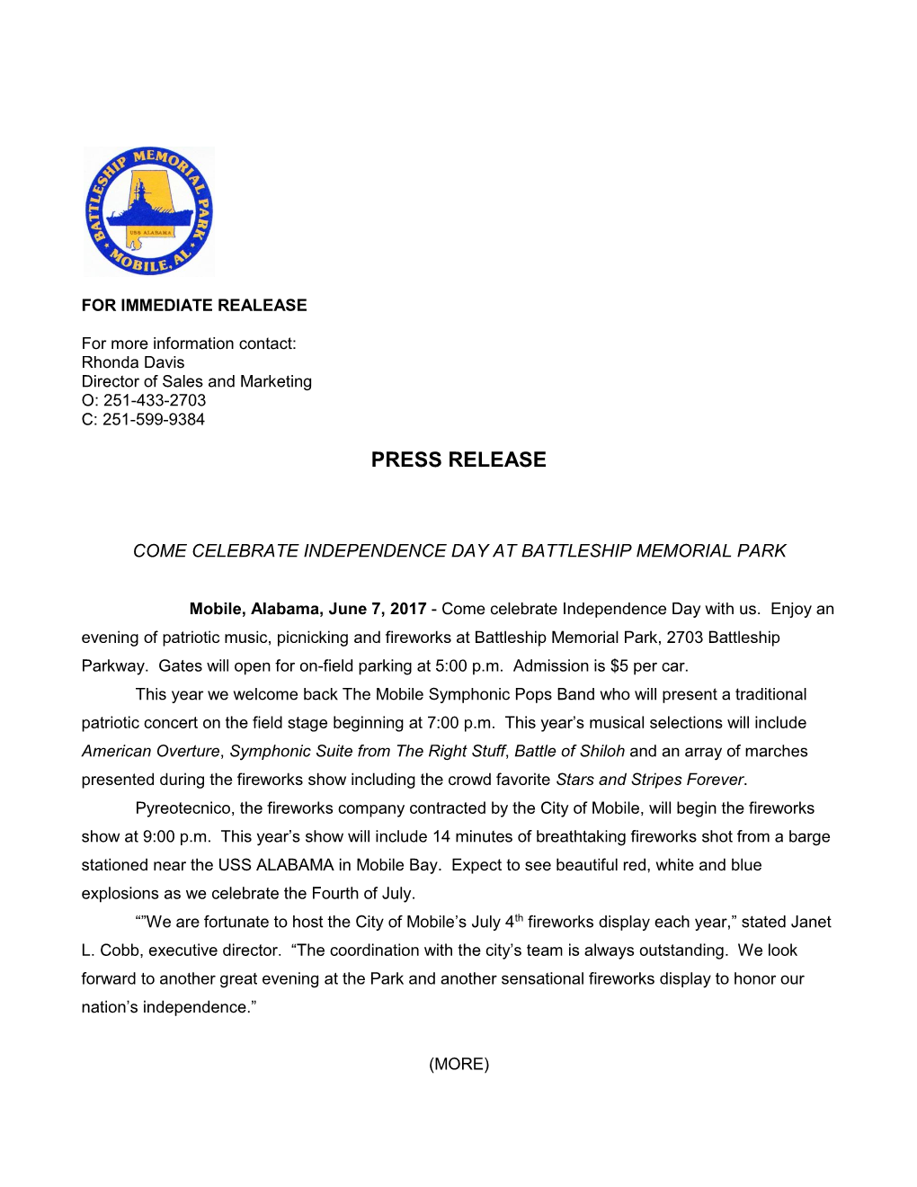 Press Release