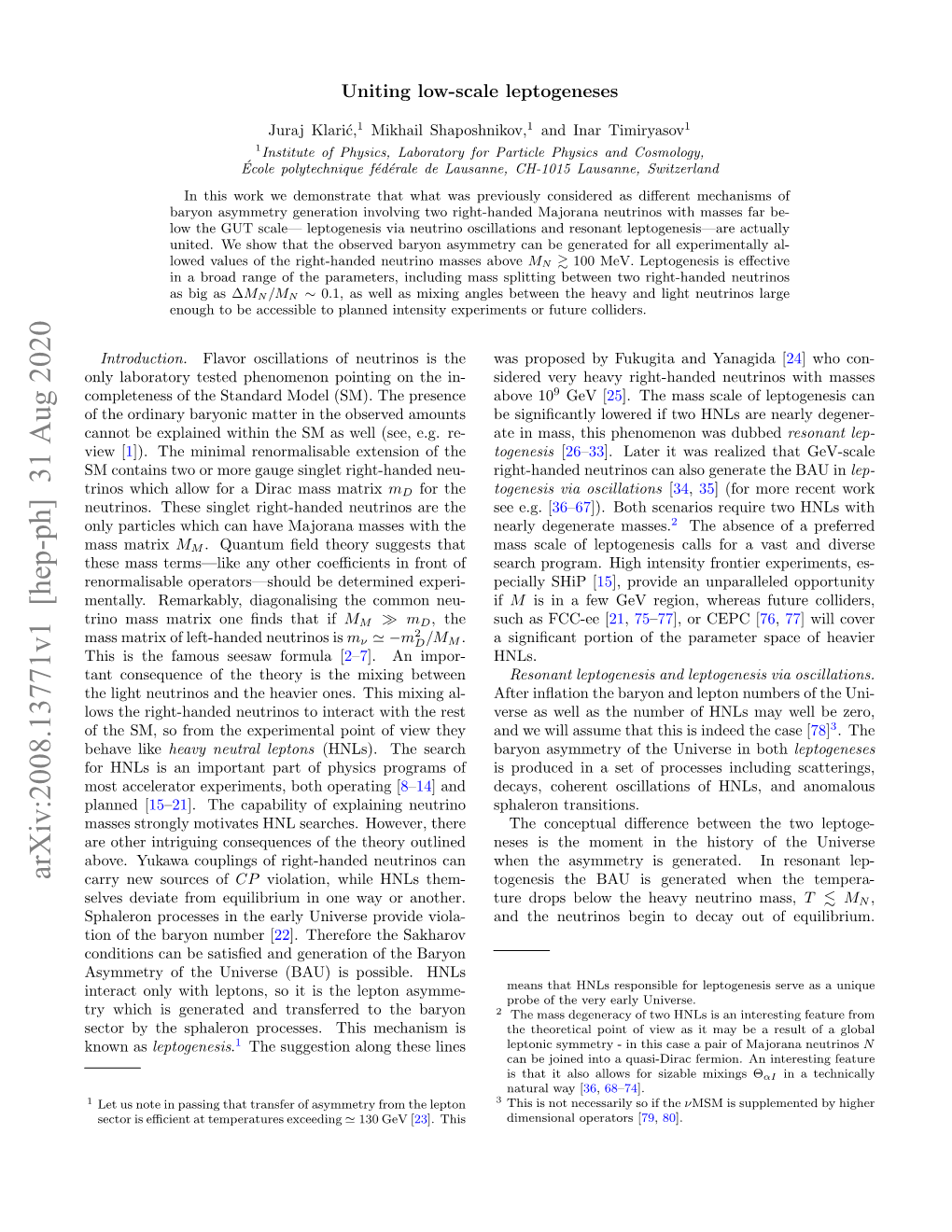 Uniting Low-Scale Leptogeneses