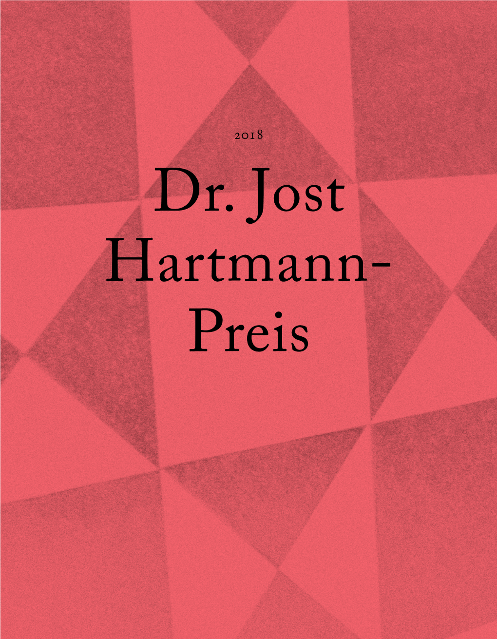 Dr. Jost Hartmann-Preis 2018