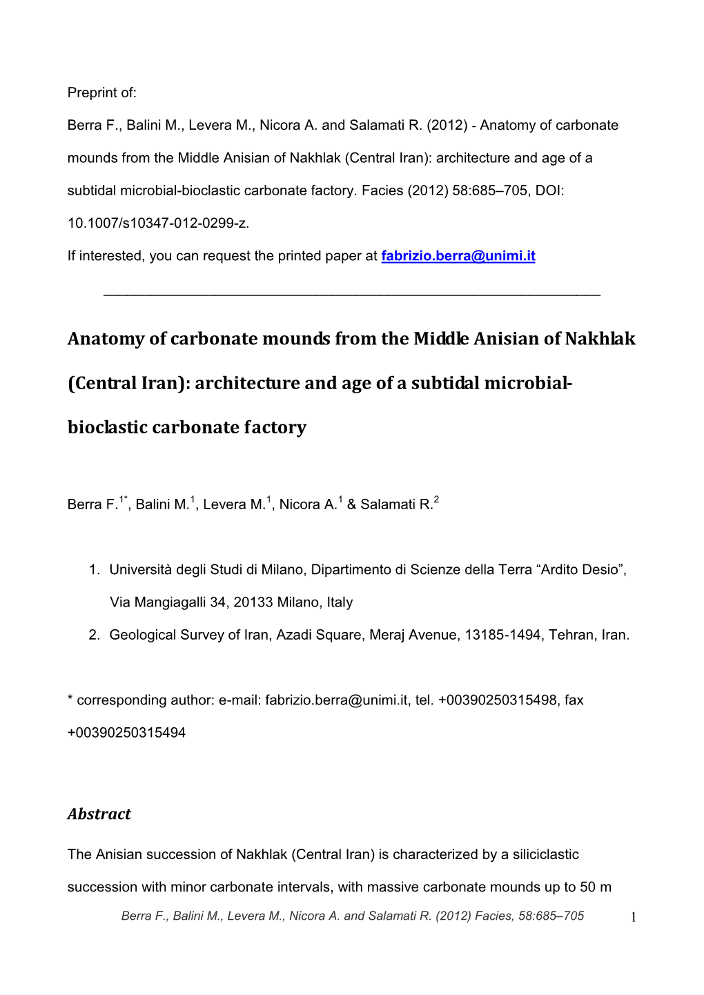 Bioclastic Carbonate Factory