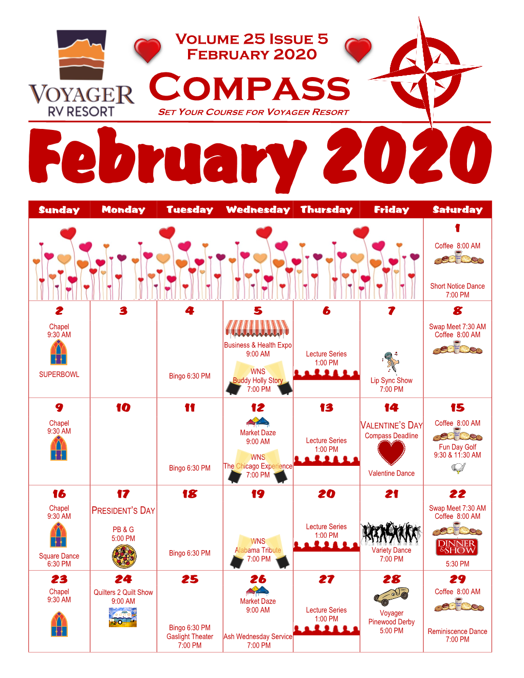 February 2020 Compass SET YOUR COURSE for VOYAGER RESORT