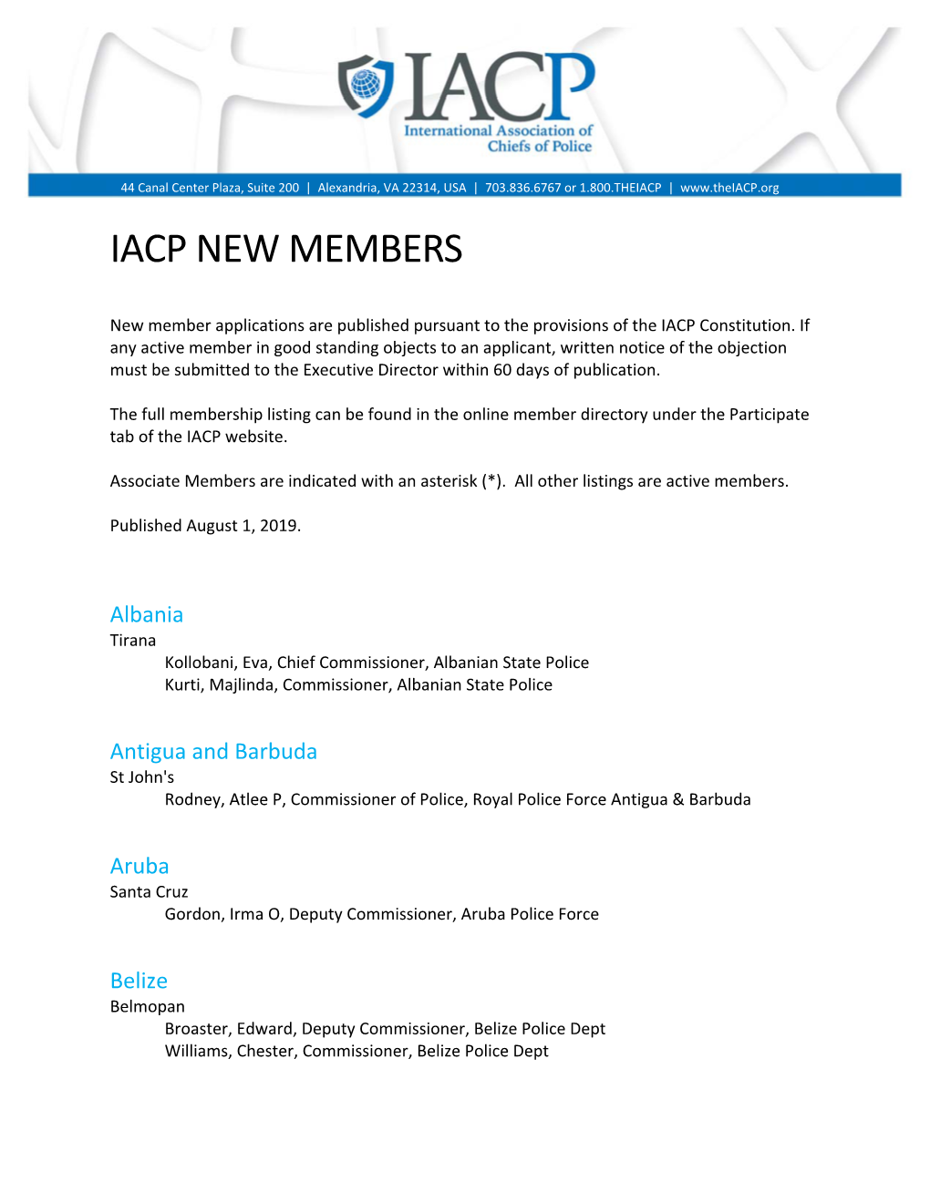 Iacp New Members