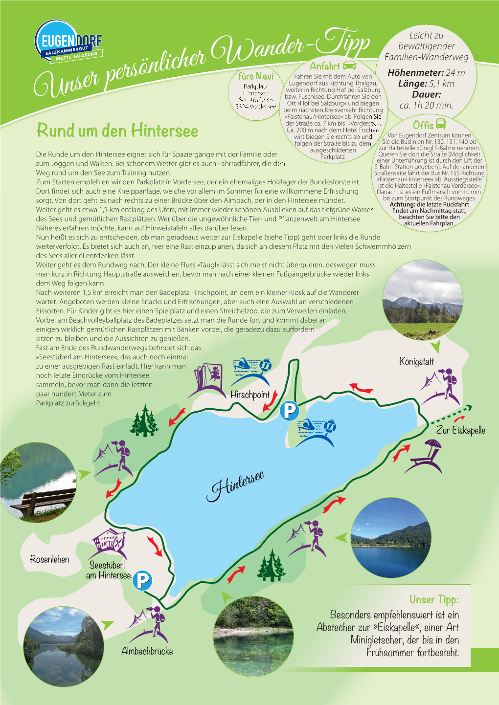 Rund Um Den Hintersee Folgen Der Straße Bis Zu Dem Sie Die Buslinien Nr