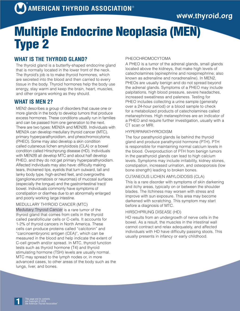 Multiple Endocrine Neoplasia (MEN) Type 2