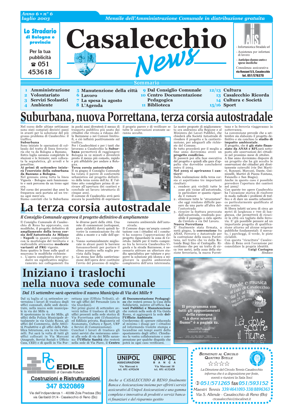 Suburbana, Nuova Porrettana, Terza Corsia Autostradale