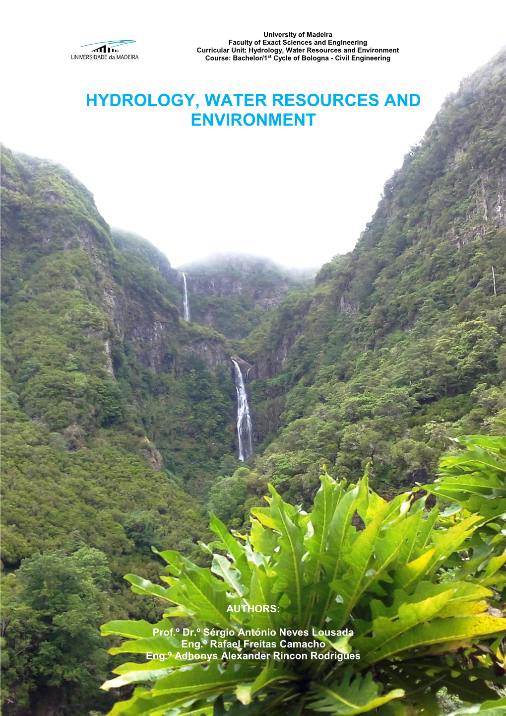 Hydrology Water Resources and Environment Theorical Classes .Pdf