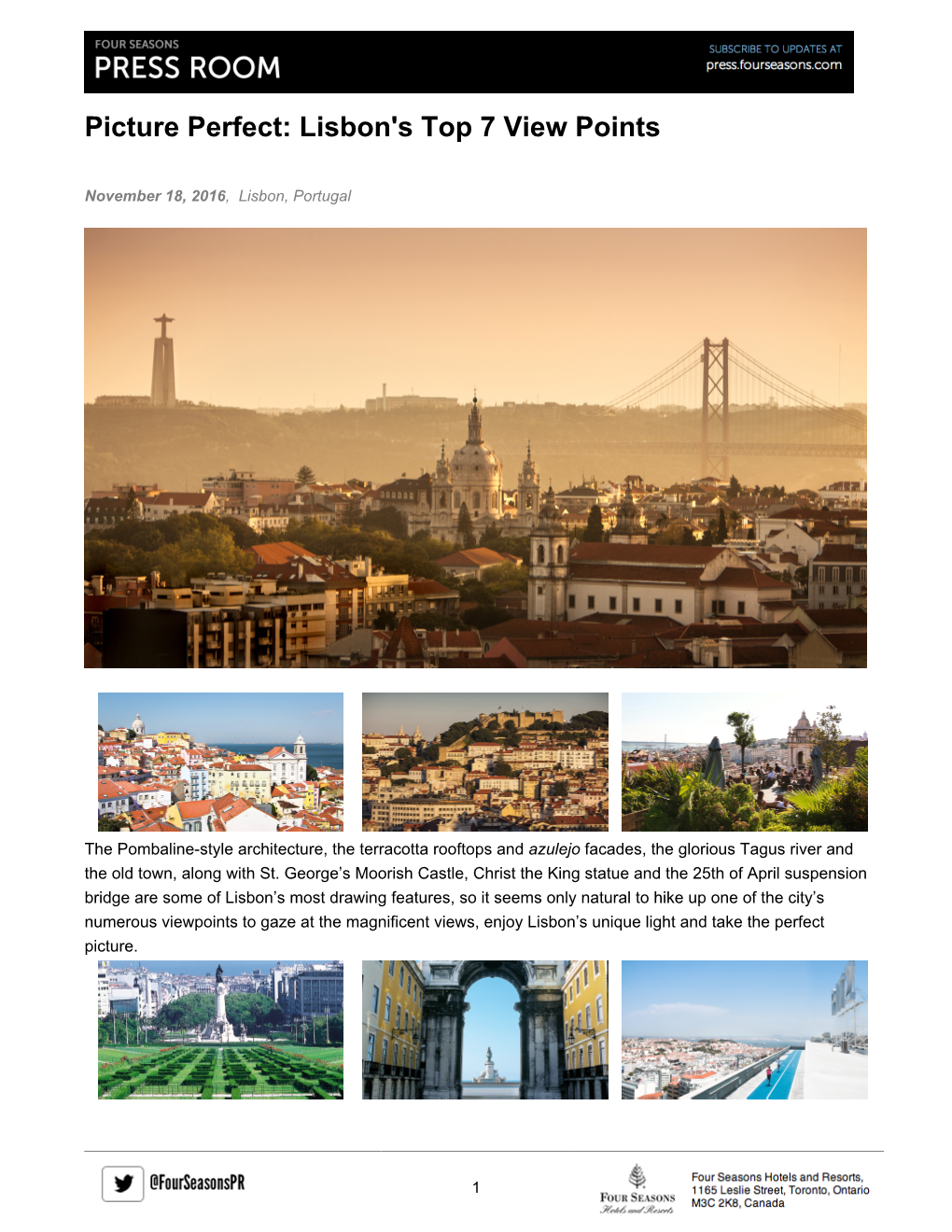 Lisbon's Top 7 View Points