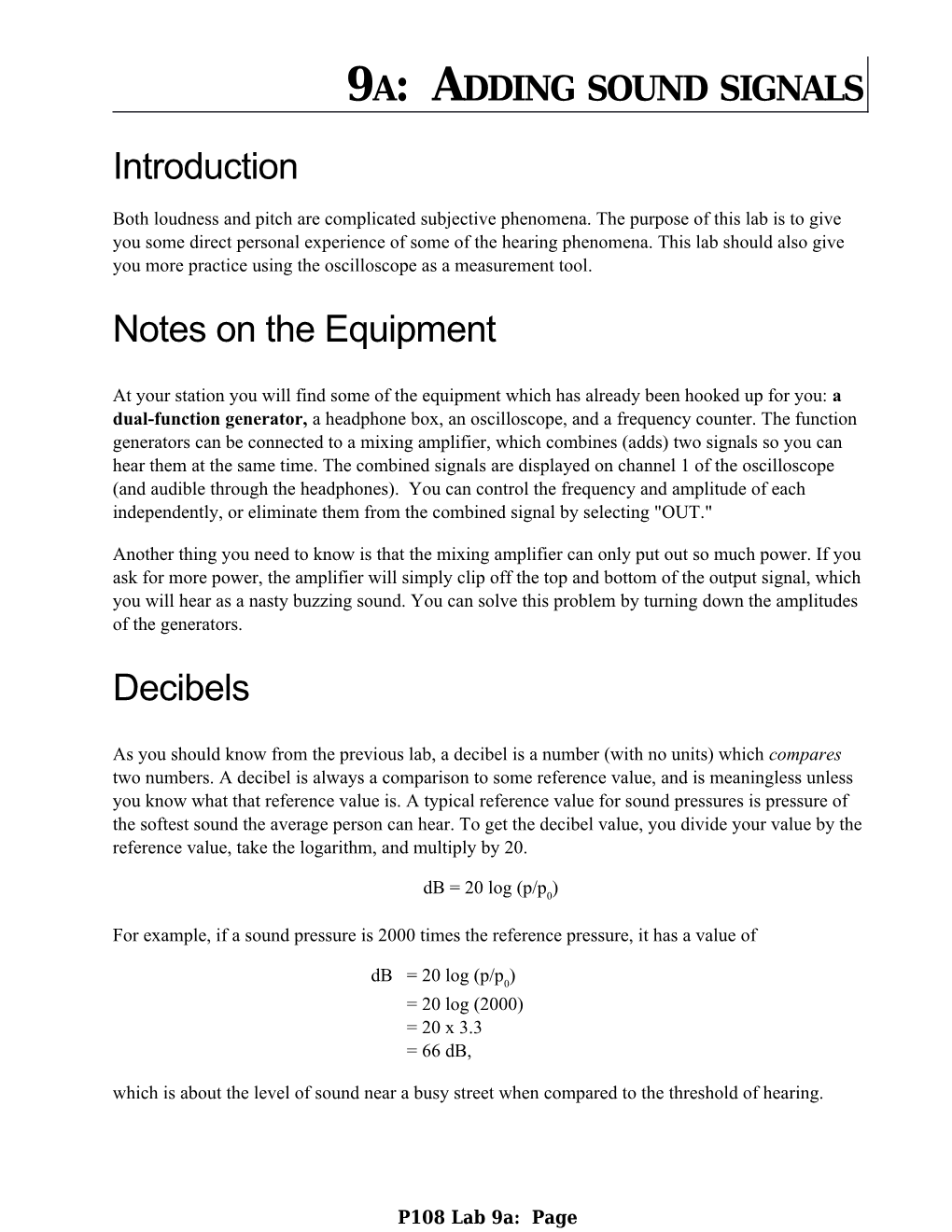 P108(7) Decibels and Beats