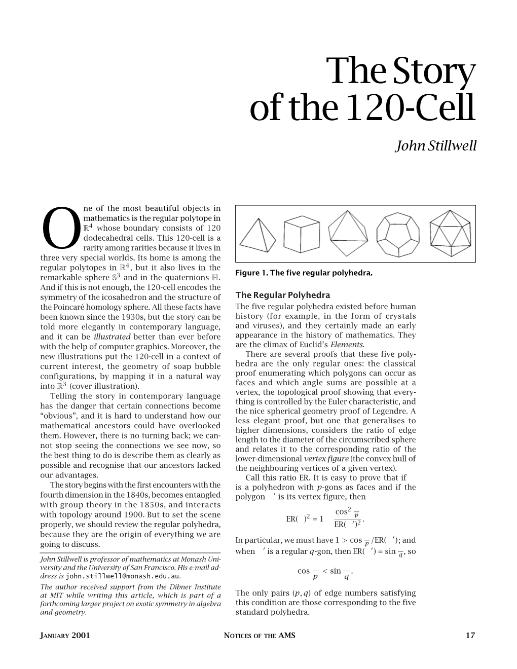 120-Cell John Stillwell